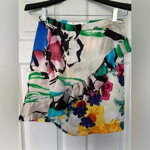 Walter Floral Wrap Skirt Size 8 NWOT